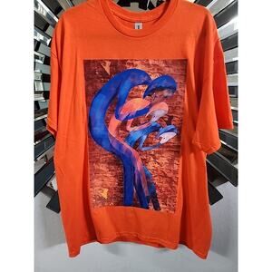 Gilden , orange , extra large t shirt art print